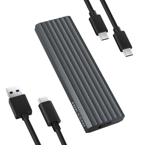 HIKSEMI Boîtier SSD M.2 NVMe USB C 3.2 Gen 2 10Gbps Adaptateur SSD M2 USB Alu...
