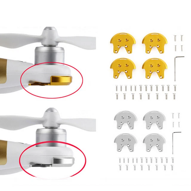 4Pcs Aluminum Alloy Motor Mount Base Protective Plate For DJI Phantom 3 /2 Drone