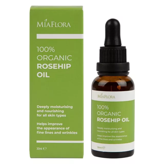 Miaflora 100% Organic Rosehip Oil  30ml  Best Facial Oil