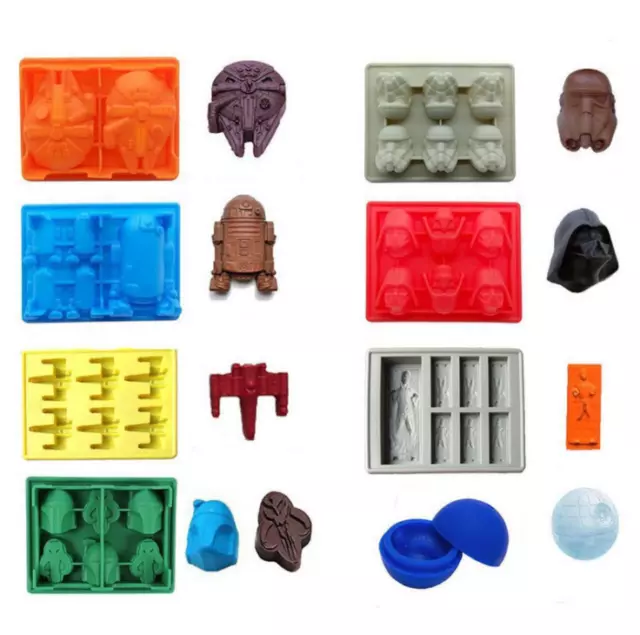 Creative Star Wars Ice Trays Cube Chocolate Funny Candy Jello Silicone Molds