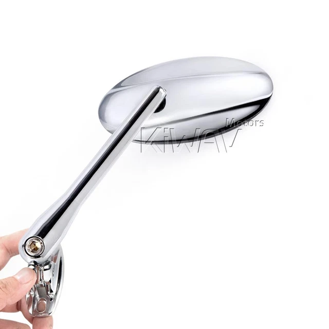 Rétroviseurs chromé CNC Ultra convex base chromée pour MV AGUSTA F4 1000 R