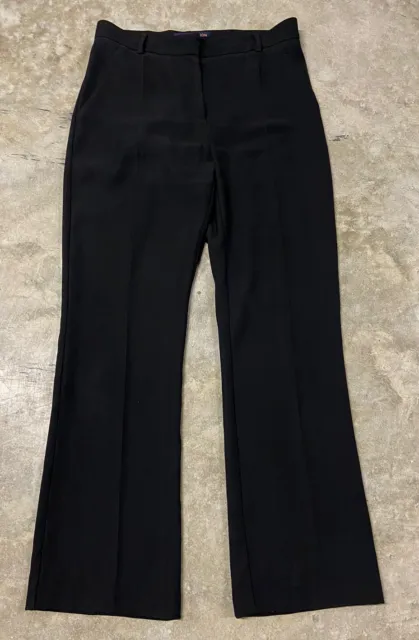 Louis Vuitton Uniform Pants Womens 31x29.5 Straight Leg Dress Trousers Black EUC