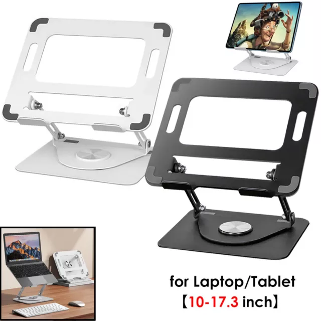 360° Adjustable Laptop Stand Folding Tablet Desk Riser Holder for Macbook iPad