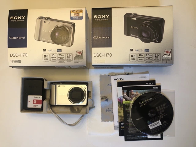 Sony Cyber-shot DSC-H70 16.1MP Digital Camera -Silver-Tested & Working Near Mint