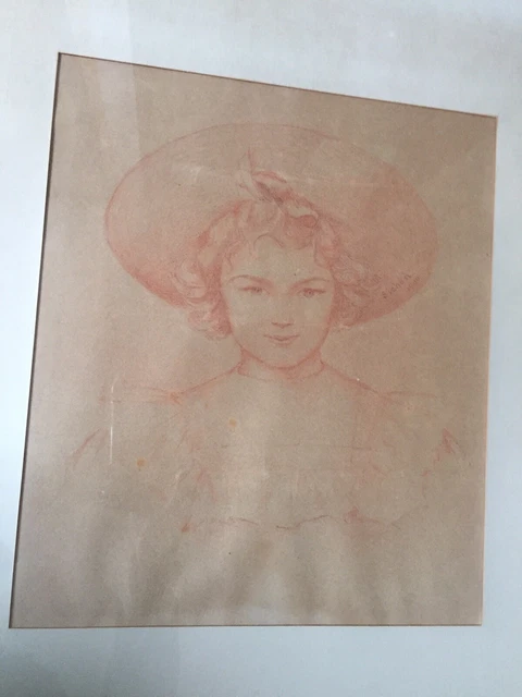 Carte Postale Ancienne 1900 - Rotterdam - Portrait Jeune Fille Au Chapeau (Fantaisie)