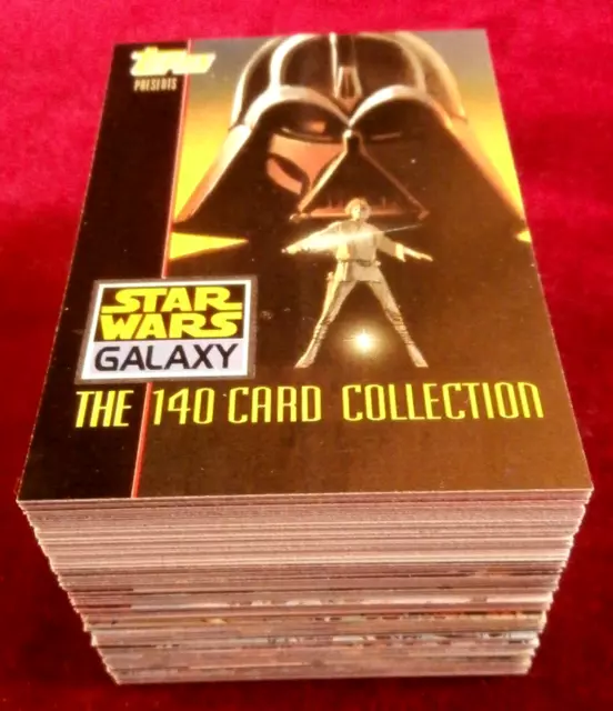 STAR WARS GALAXY SERIES 1 - Complete VINTAGE Base Set (140 cards) - Topps 1993