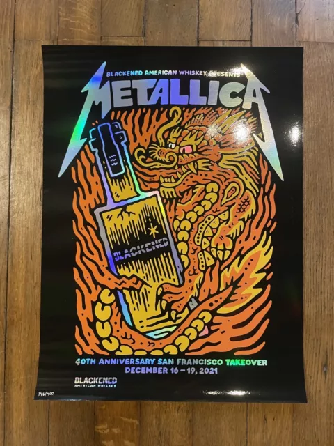 Metallica Poster Blackened Wiskey 2021
