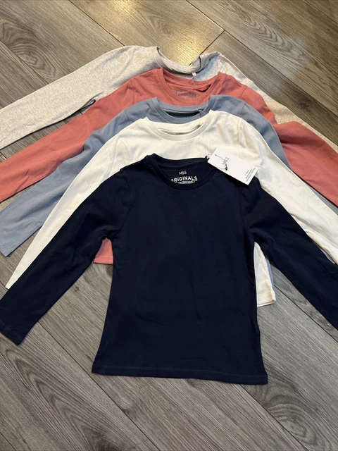 M&S girls age 6-7 tops bundle BNWT