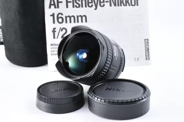[MINT] NIKON AF Fisheye NIKKOR 16mm f/2.8 D Wide Angle Lens Camera JAPAN 603170