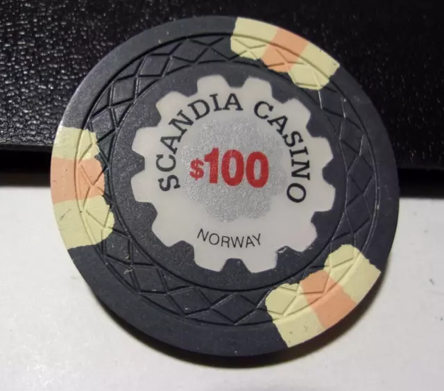 SANDIA HOTEL CASINO $100 FANTASY casino gaming poker chip - NORWAY