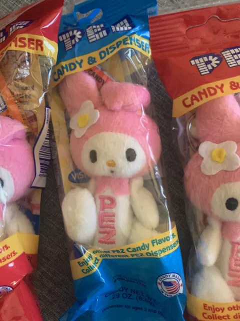 6 Sanrio Hello Kitty Plush Pez Dispenser Toys Keychain New In Packaging 2
