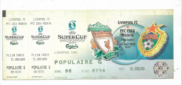 Ticket Match Coupe D'Europe 1978/79 – Liverpool Vs Nottingham Forest – Bon état