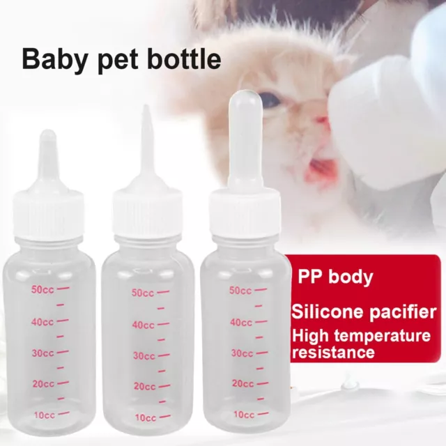 Puppy Kitten Feeding Bottle Pet Dog Cat Nursing Water Milk Feeder Kit AU