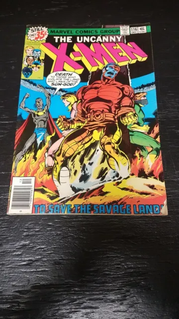 1978 Marvel Comics Uncanny X-Men #116 Newsstand Fn+ Chipped Front Corner Vintage