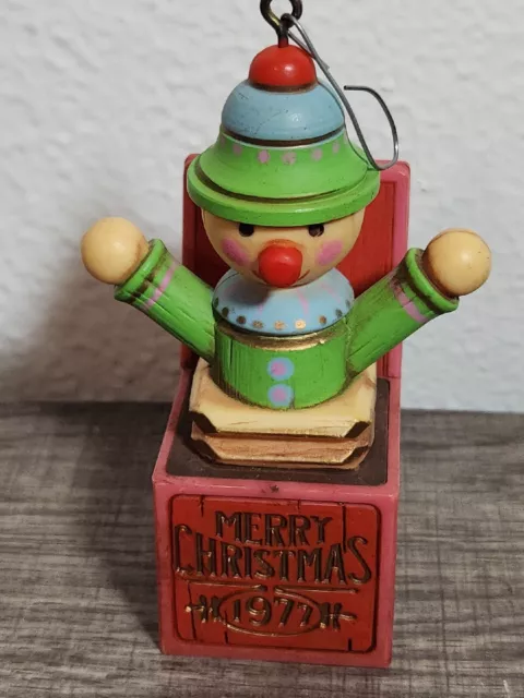 Hallmark 1977 Yesteryear Tree Trimmer Jack In The Box Ornament No Box