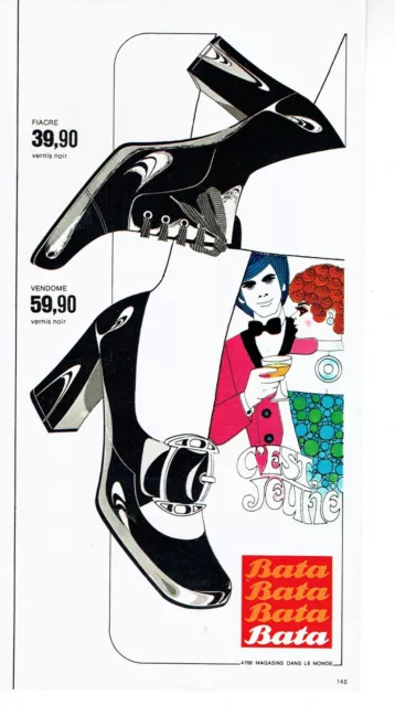 1971 Advertising 0623 Bata Shoes is Young Fiacre