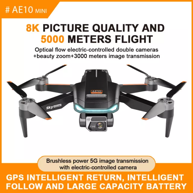 Obstacle Avoidance Drone Brushless GPS 8K 6K Aerial Photography HD Professional