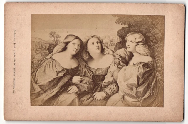 Fotografie Ferd. Finsterlin, München, Töchter des Meisters nach Gemälde von Jac