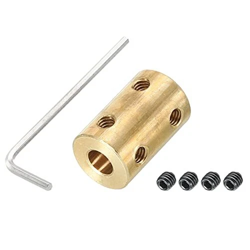 Shaft Coupler Connector L22 X D14 6Mm To 6Mm Bore Rigid Coupling Motor Shaft