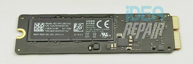 Apple Macbook Pro Retina A1502 Macbook Air A1466 A1465 Ssd 128Gb 655-1858A