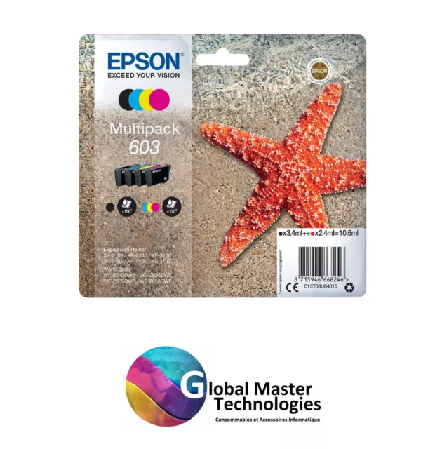 Epson 603 Multipack cartouche d'encre authentique CMYK