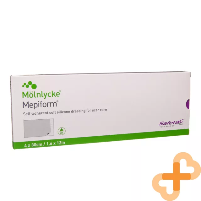 MOLNYCKE Mepiform Scar Reduction Silicone Dressing 1,6x12 inch 4x30 cm 5 pcs