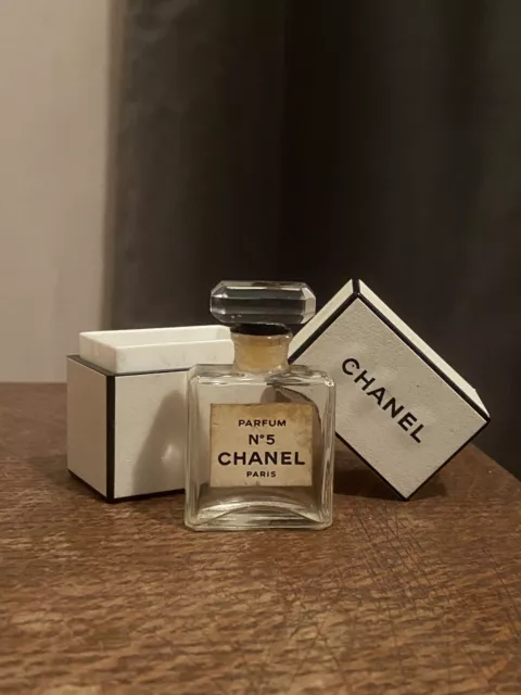 Vintage Empty Chanel No. 5 Mini 7ml Perfume Bottle Boxed