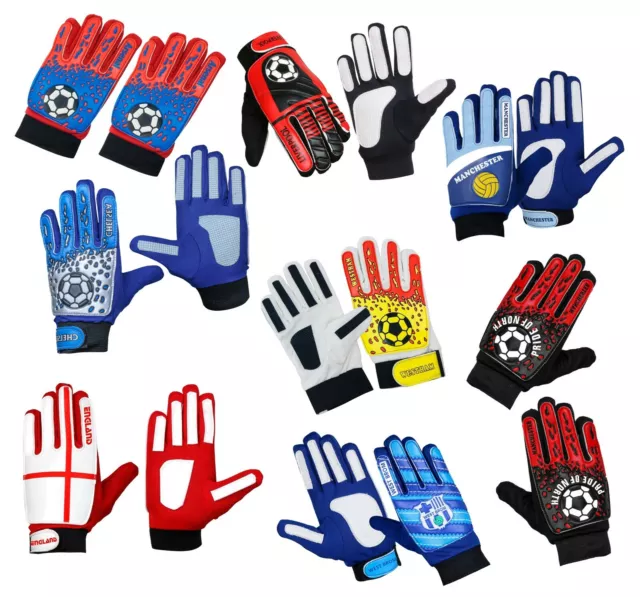 Football Goalkeeper Gloves For Kids Boys Goalie Glove with Grip Palm Size 6