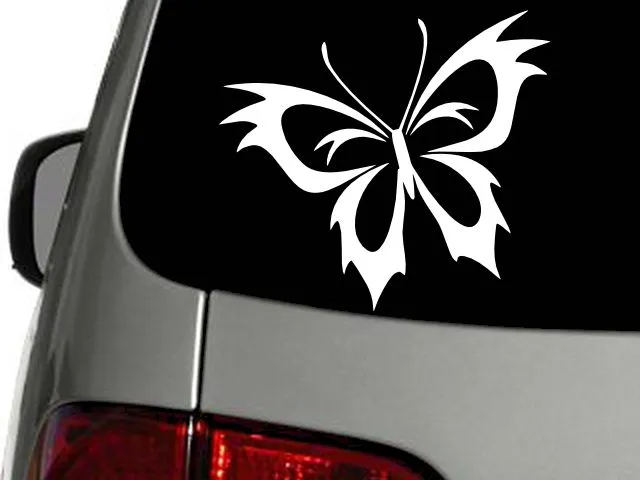 ELEGANT BUTTERFLY Vinyl Decal Car Wall Window Sticker CHOOSE SIZE COLOR