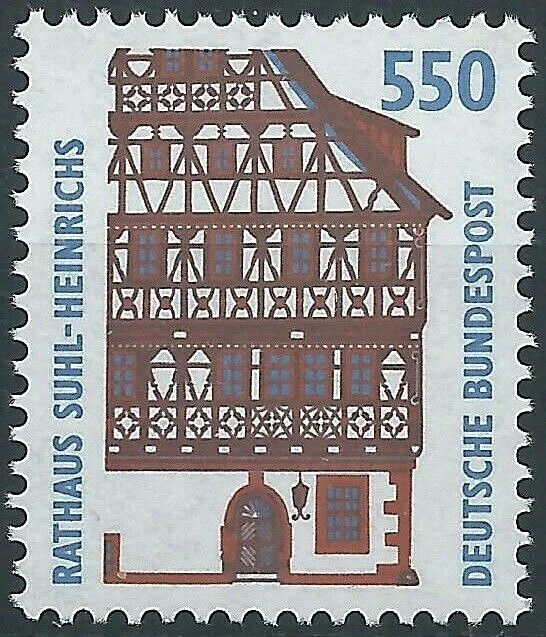Rfa Fédéral 1994 Sites Touristiques Attractifs Mi.1746 Neuf Avec Orig. Gomme