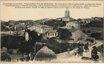 CPA villeneuve-de-berg-entry of the city on the side (143023)