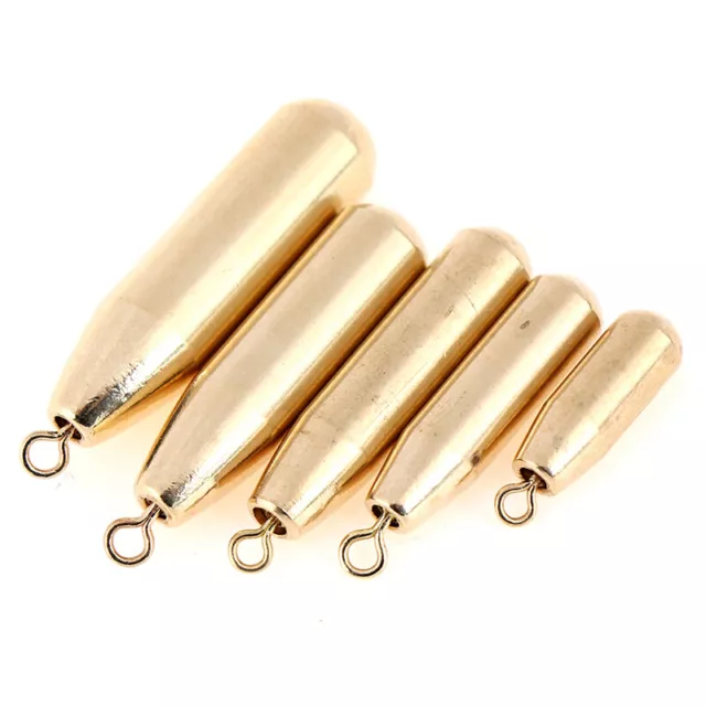 10Pcs/Bag copper sinker fishing swivels lead Rocky counterweight access'YH