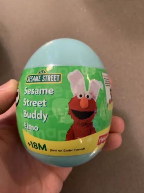 New Rare Sesame Street Buddy Elmo  Easter Egg Fisher Price 2008