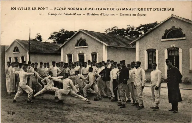 CPA AK JOINVILLE-le-PONT Camp de St-MAUR. Division d'Escrime (676017)