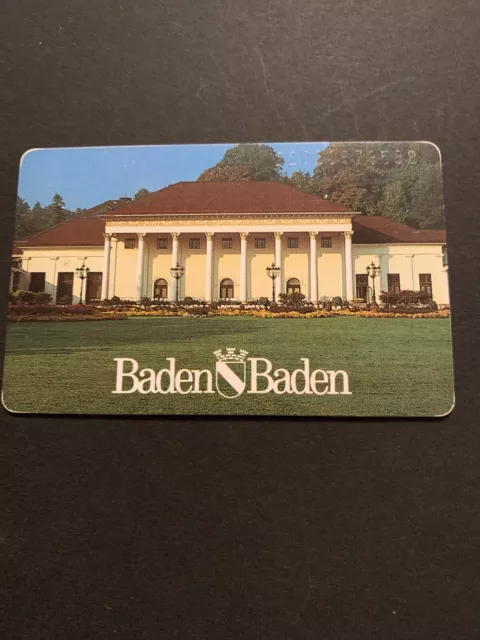 Telefonkarte 12 DM ODS S 41 02.92 Baden Baden Bäder und Kurverwaltung aus 1992