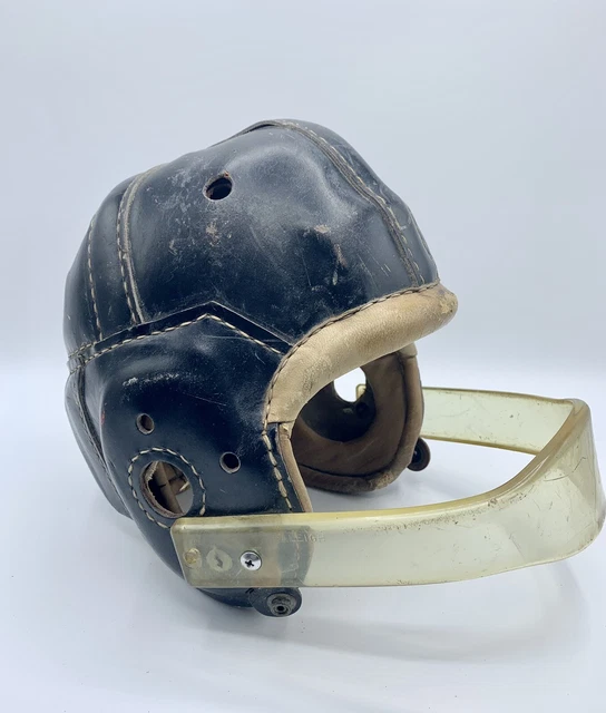 macgregor gold smith helmet Authentic H612 Leather Suspension Football Michigan W  WESTBROOKSPORTSCARDS Most recently Smith has created the most scientifically advanced polarized lens technology MacGregor Goldsmith Authentic Original Suspension