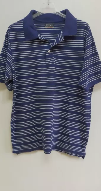 polo t-shirt a righe manica corta da uomo Kappa in cotone taglia L