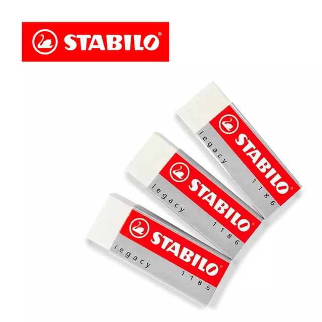 Stabilo Legacy Mars Erasers Plastic Rubber Erasers - Pack of 3