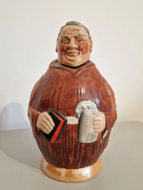 Bouteille Anthropomorphe Moine Terre Cuite