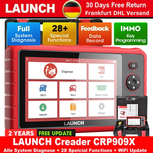 KINGBOLEN Strumento Diagnostico OBDII Diagnosi Auto, S500 OBD2 Auto