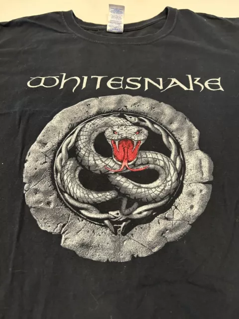 2013 WHITESNAKE "Year of the Snake" Concert Tour Size L Large T-Shirt