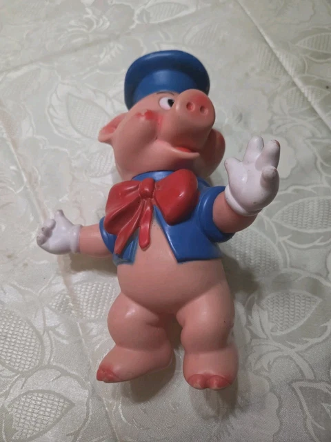 VINTAGE ANCIEN POUÊT NIF NIF 3 PETITS COCHONS 24cm Production DISNEY