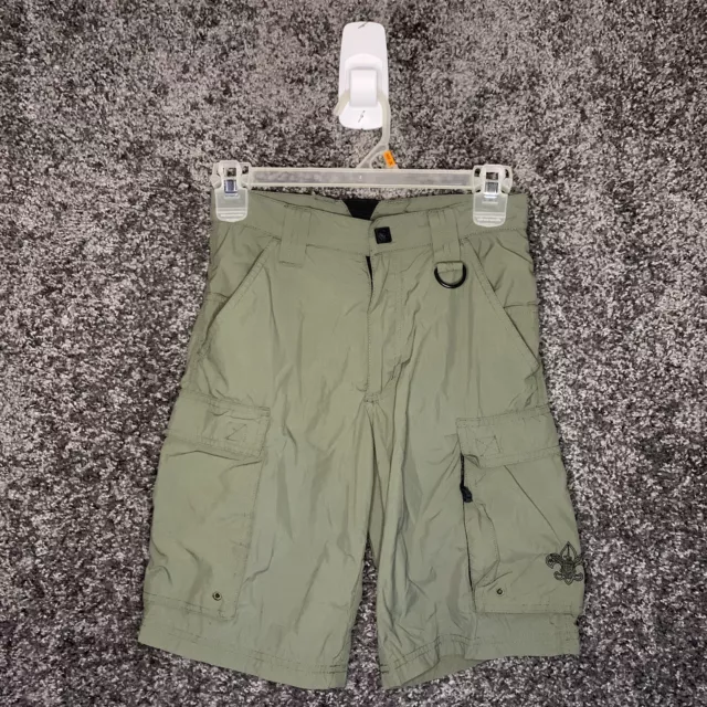 Boy Scouts of America Shorts Youth Large Green Cargo Uniform Outdoor Hiking