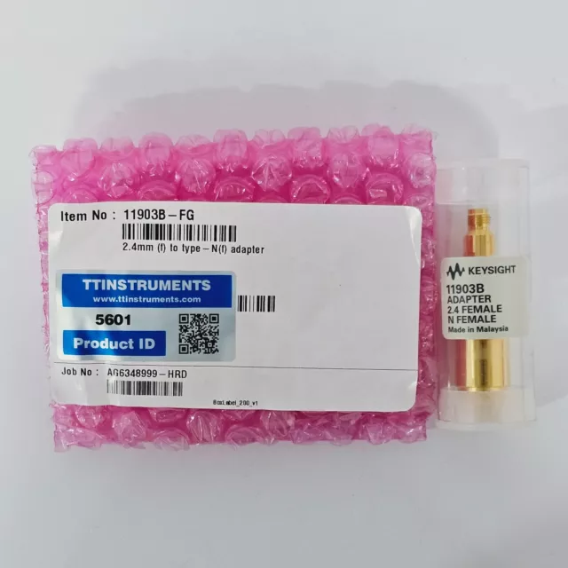 Keysight Agilent 11903B Adapter 2.4mm Female to Type-N Female DC to 18 GHz