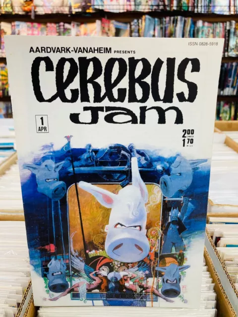 Cerebus Jam 1 (Ardvark, Apr. 1985) THE SPIRIT VS CERE AARDVARK-VANAHEIM