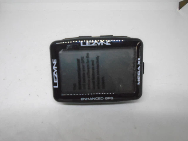 Lezyne Mega Xl GPS Fahrradcomputer SCHWARZ ~ 4