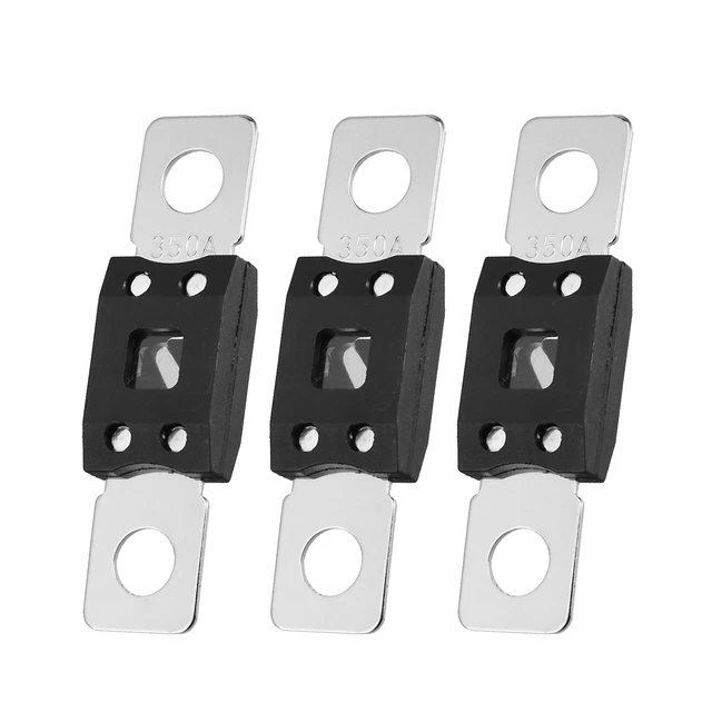 3uds 350A 12V Alta Corriente Fusible para Coche Camión Audio CD Fusibles Soporte