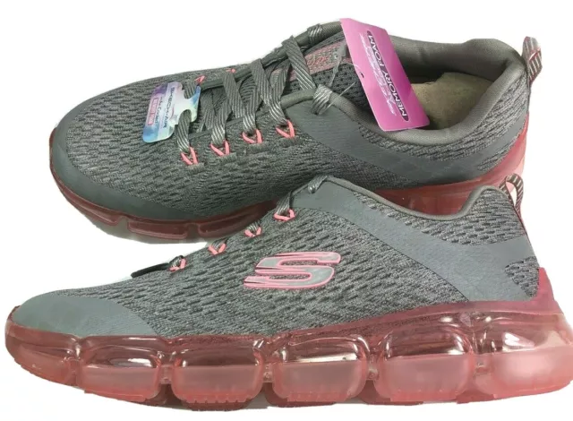 SKECHERS SKECH-AIR 92 Womens/Memory Foam / Air-Cooled / Gray/Pink