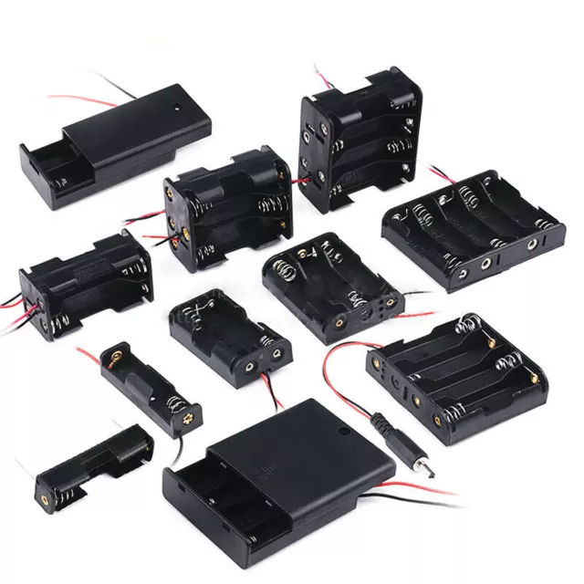 Batteriehalter für 1 2 3 4 6 8 10 x AA Mignon Batteriefach Gehäuse Schalter