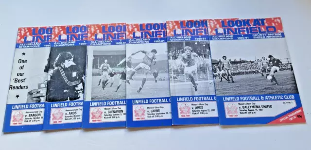 Glasgow Rangers Home Football Programmes x 10 1990 - 1991 2